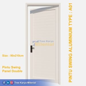 Pintu Aluminium Single Swing A-01